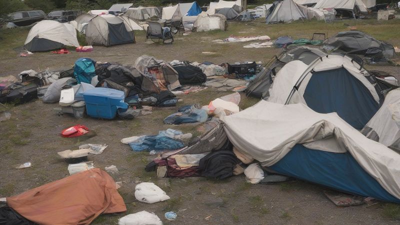 Біля 60 осіб без даху над головою оселилися на двох ділянках у Л'Госпіталеті