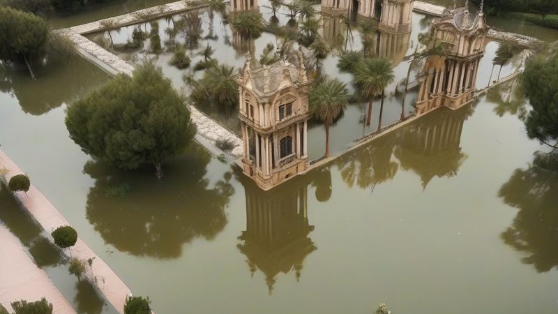 Історичне відновлення: іспанський парк заповнений водою