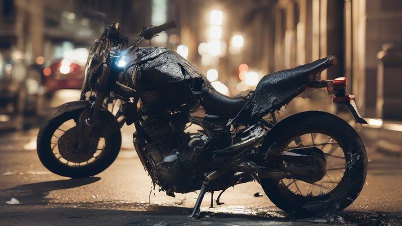 Мотоцикліст у важкому стані після аварії на Пaseo de la Castellana