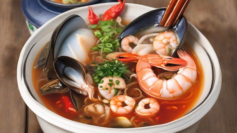 Рецепт корейської супу jjampong