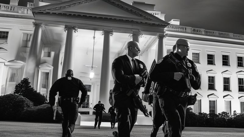 Тrump та Меланія евакуйовані через стрілянину