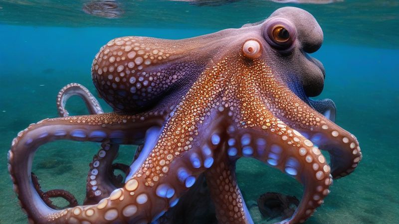Відкрито новий вид блакитного восьминога в Галапагосі