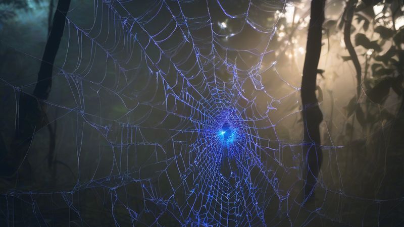 Відкриття у віддаленому регіоні Анголи: fluoresцентна павучиха з блакитним світлом